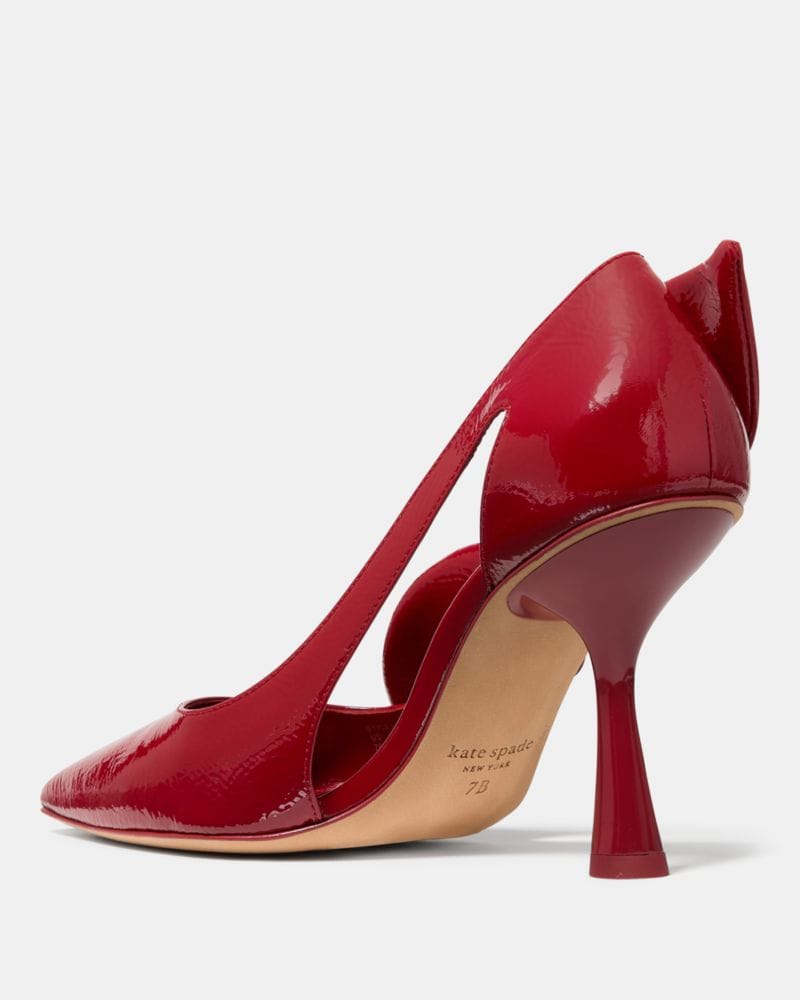 Katespade Bunnie Pump Dark Scarlet
