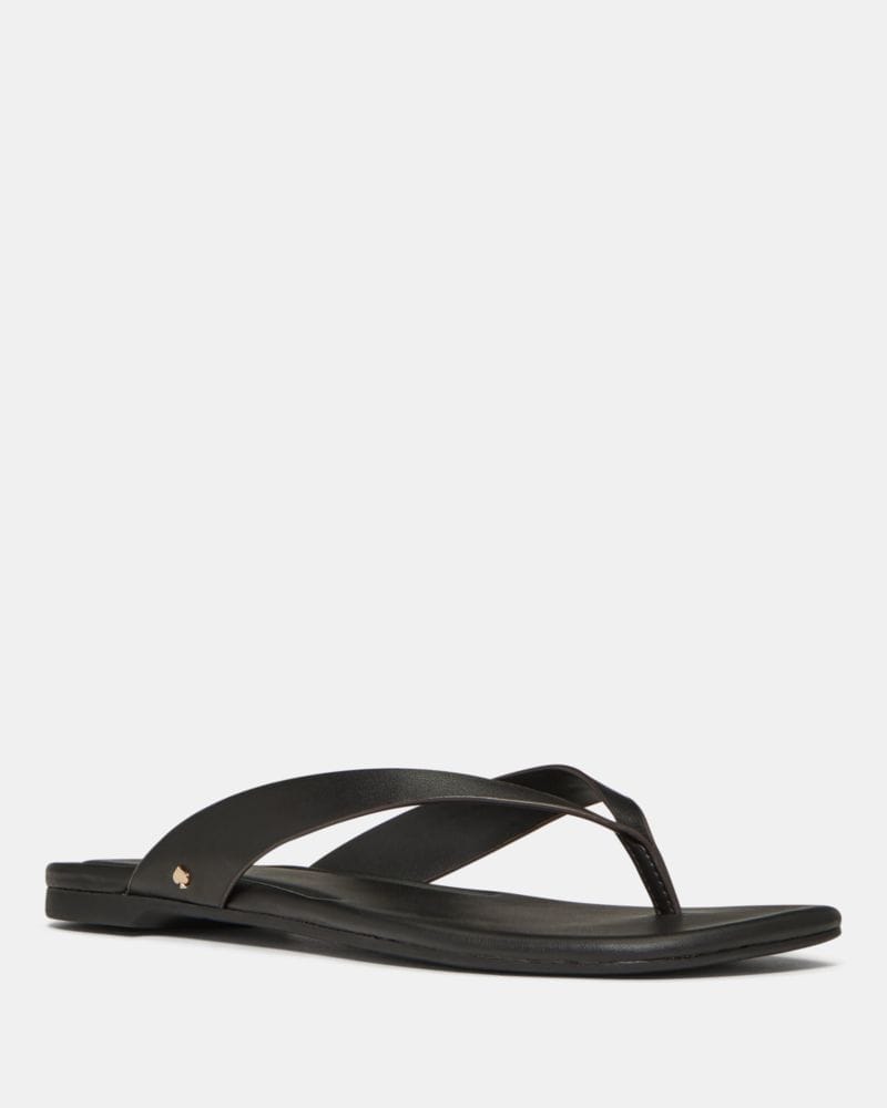Katespade Sandie Flip Flop Sandals Black