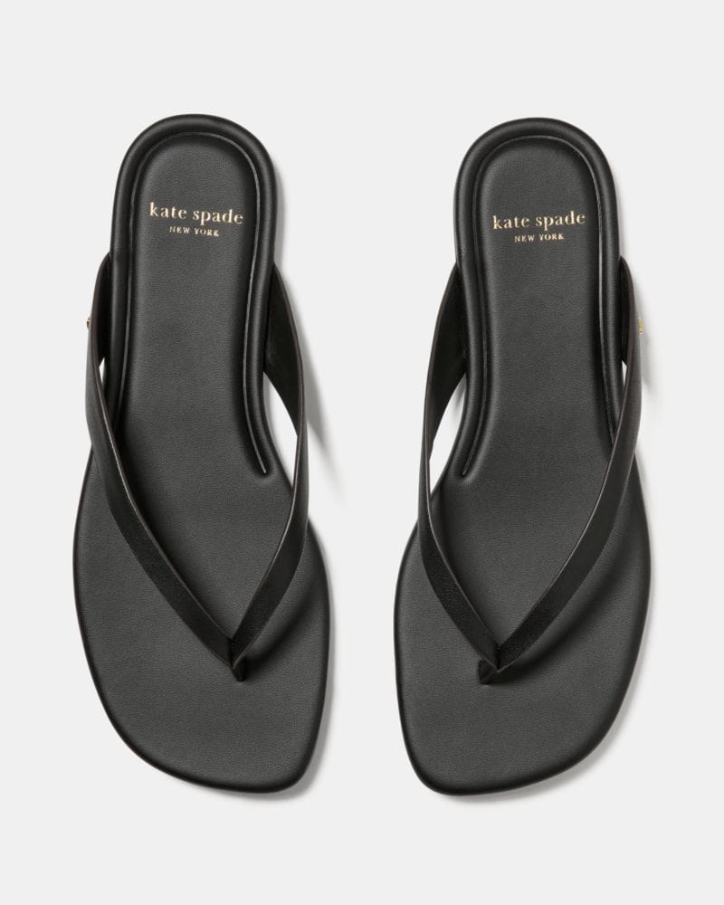 Katespade Sandie Flip Flop Sandals Black