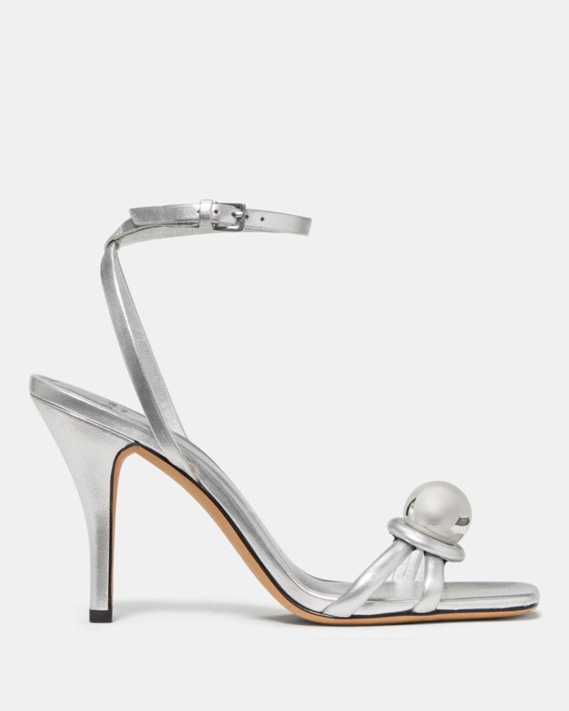 Katespade Harmony High Heel Sandal Silver