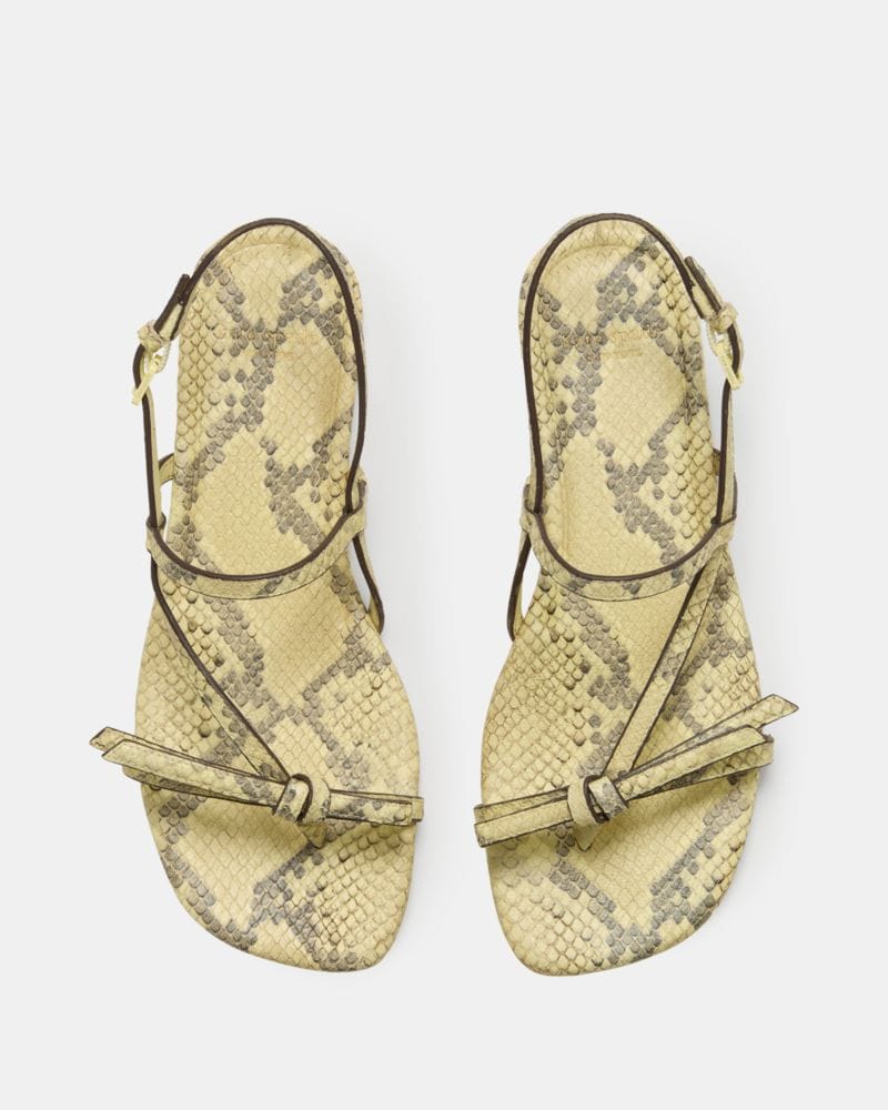 Katespade Loop Flat Sandal Pale Citron