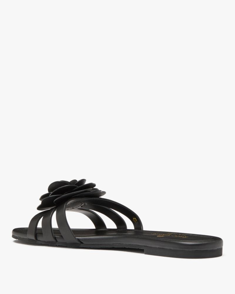 Katespade Flora Slide Sandal Black