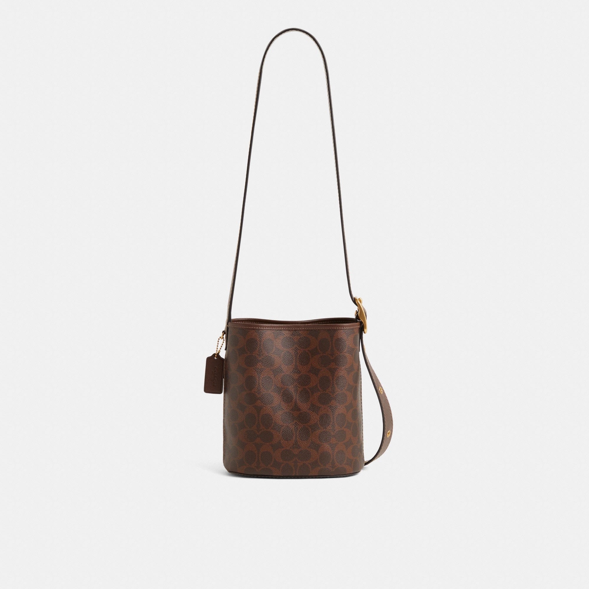 Restored Bleecker Bucket Bag 21 In Signature Canvas