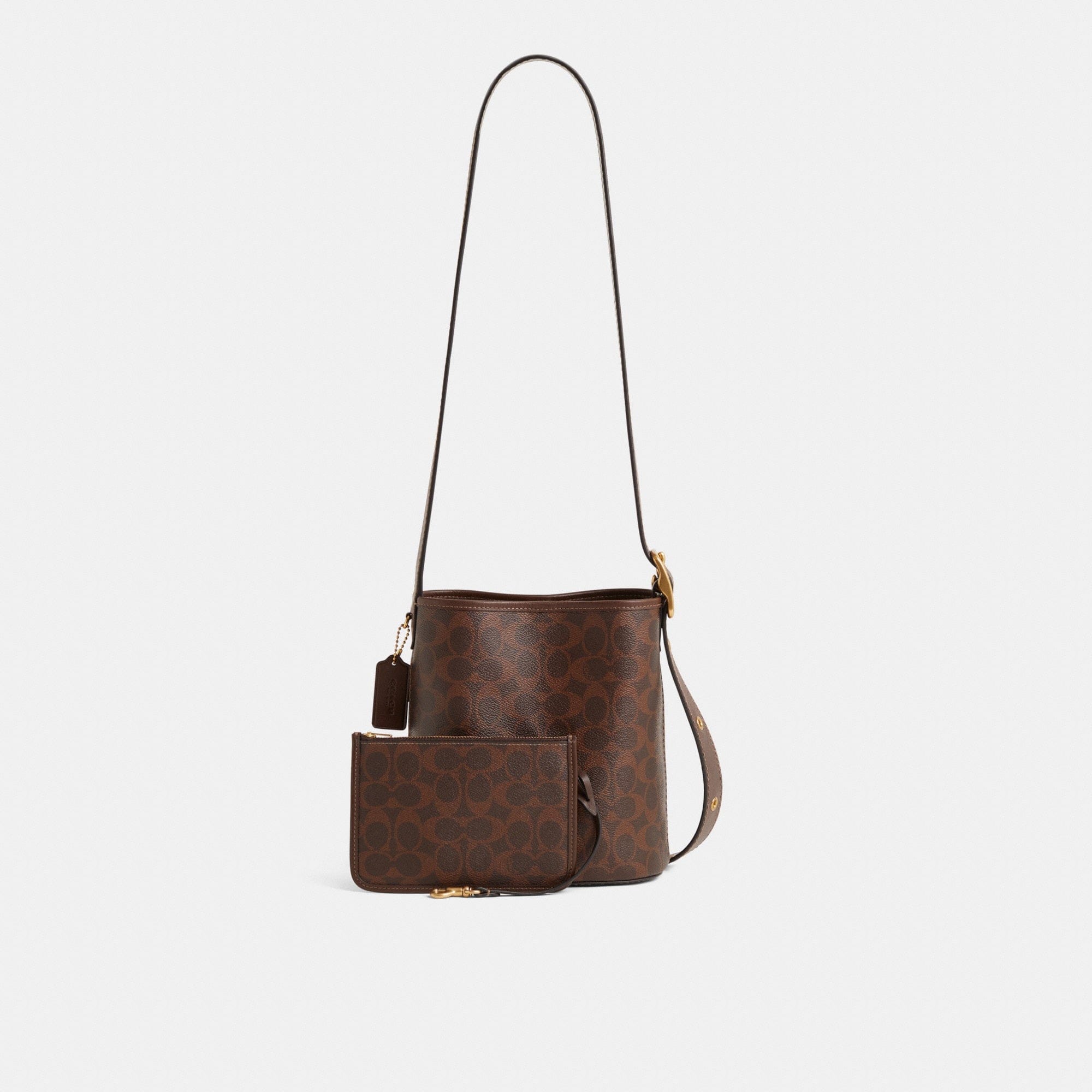 Restored Bleecker Bucket Bag 21 In Signature Canvas