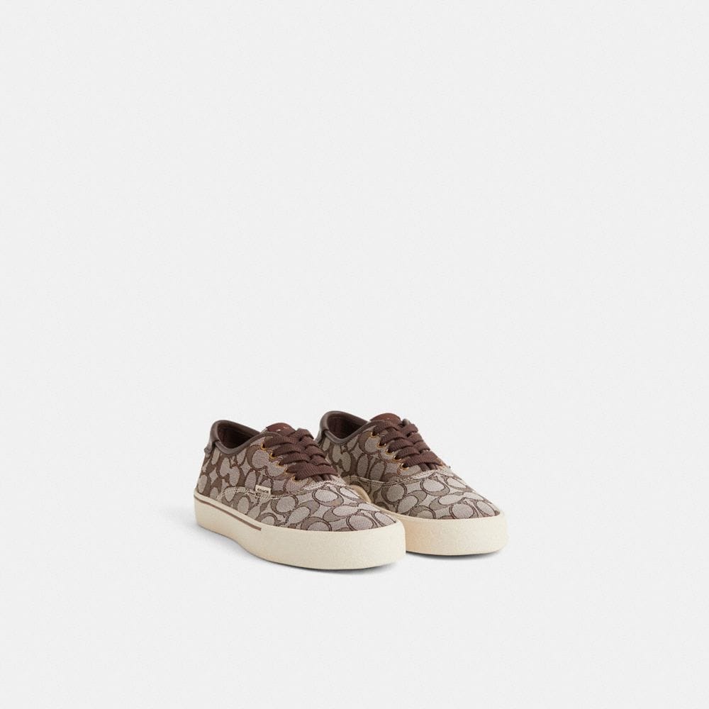Restored Skate Lace Up Sneaker In Signature Jacquard