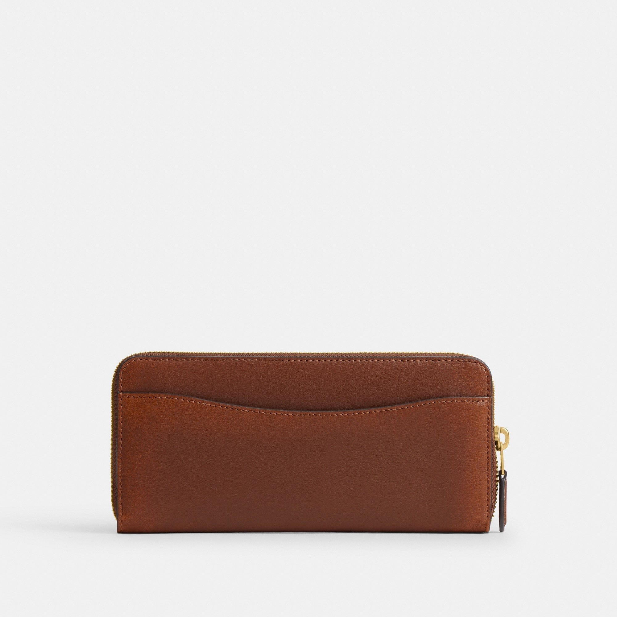 Slim Accordion Zip Wallet In Loved Leather