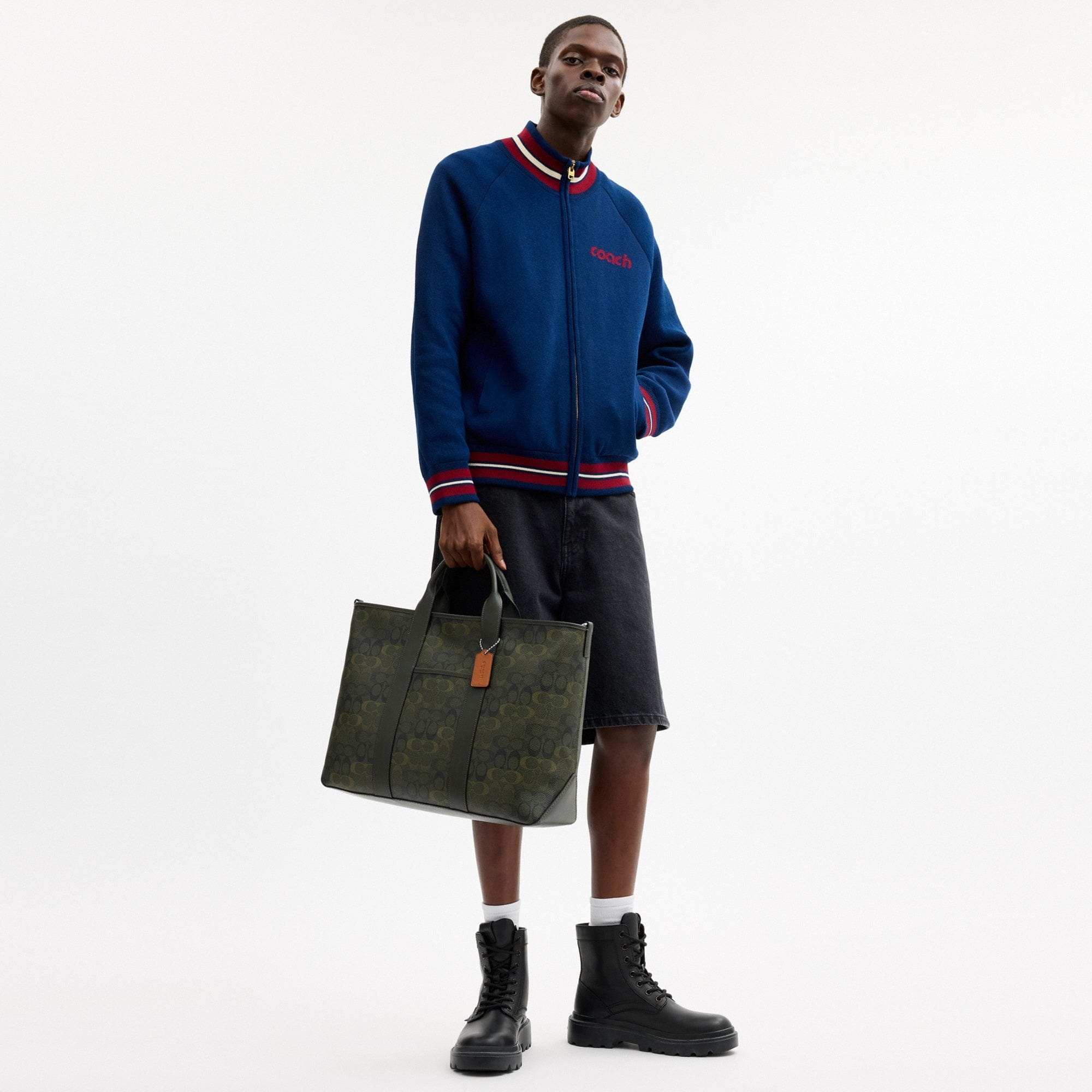 Grayson Tote Bag In Signature Camo Print