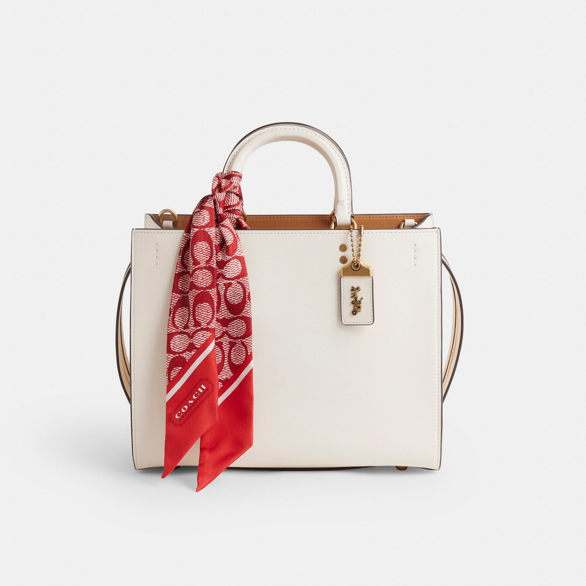Restored Textured Signature Print Silk Skinny Scarf