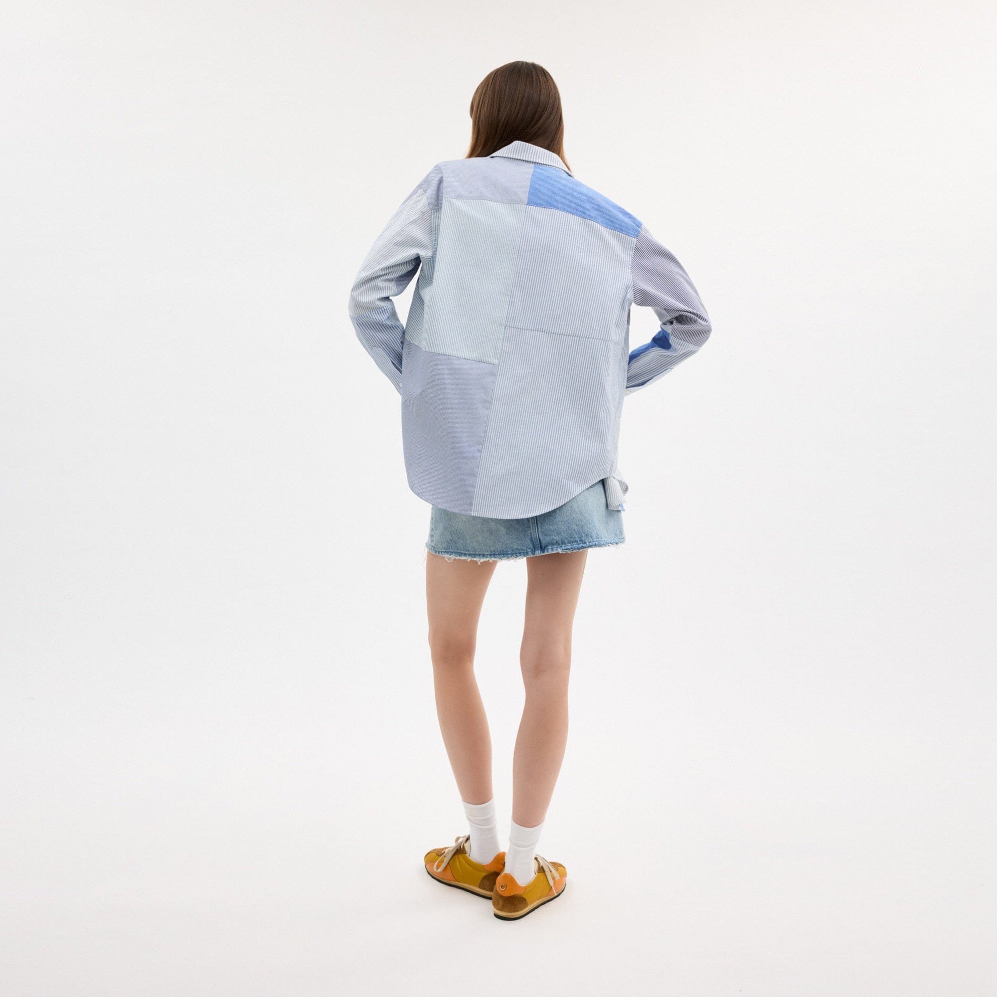 Patchwork Striped Shirt