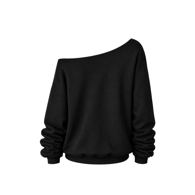 Voyd Eclipse Cross off-shoulder Black Top