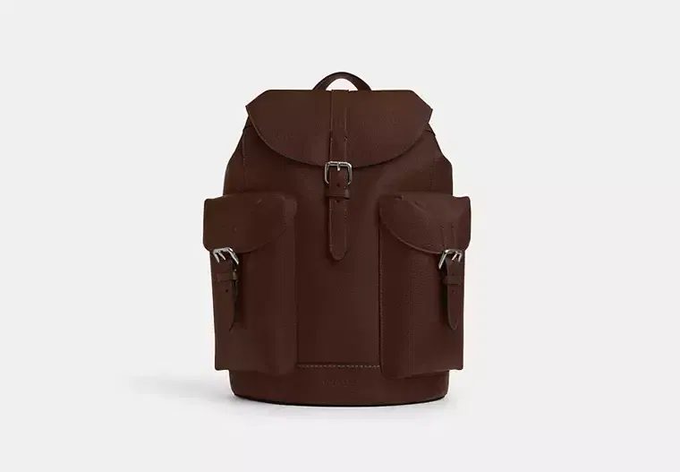 Coach Warner Backpack Silver/Maple