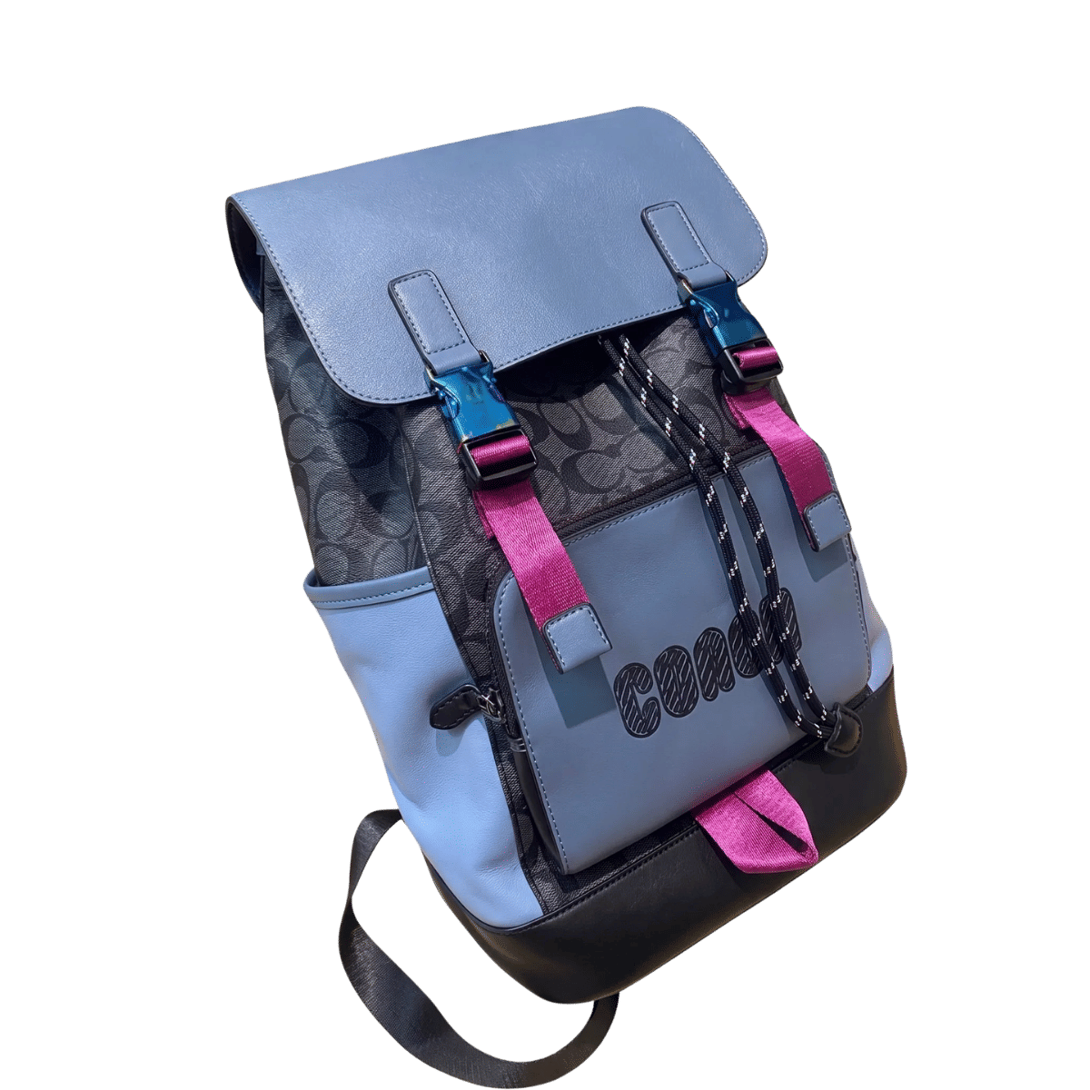 Coach Track Backpack in Signature Canvas Colorblock