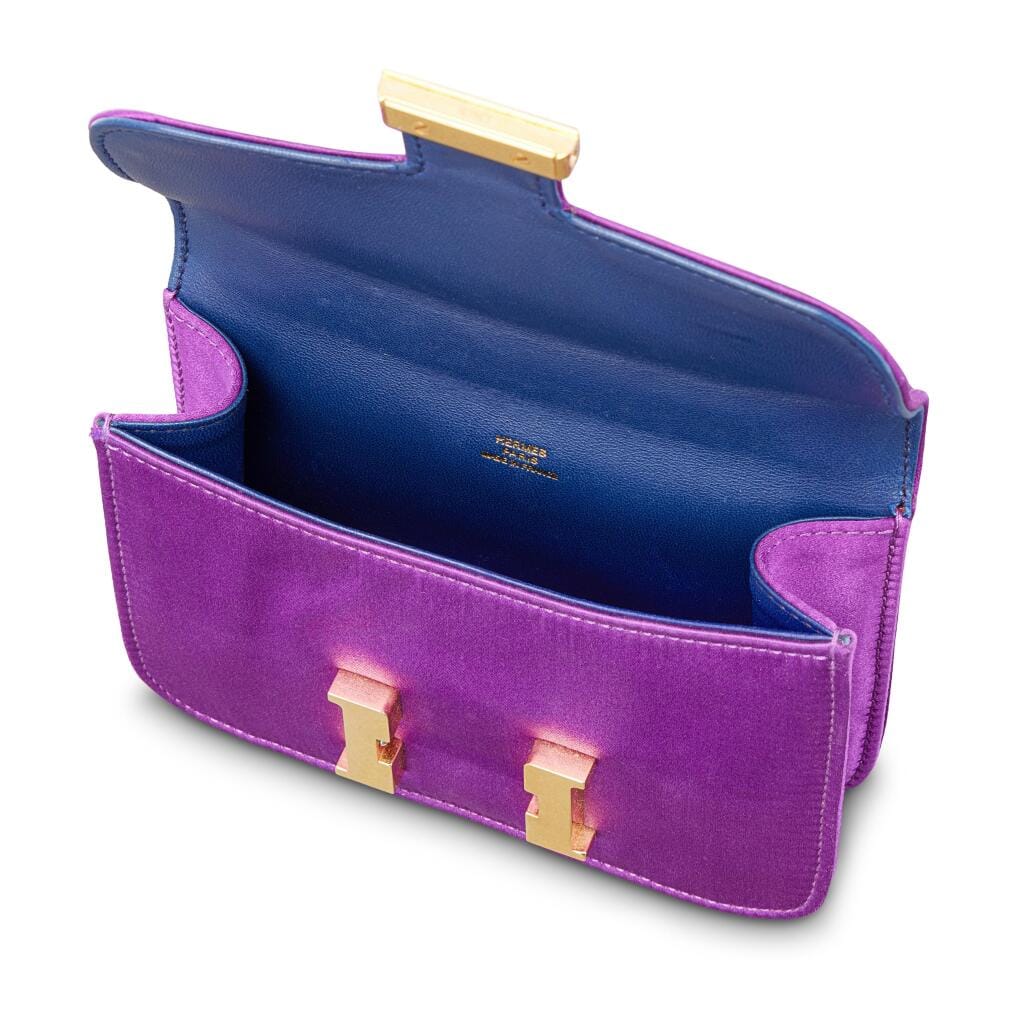 Limited Edition Ultraviolet Satin and Bleu Saphir Micro Constance 14 Gold Hardware, 2010