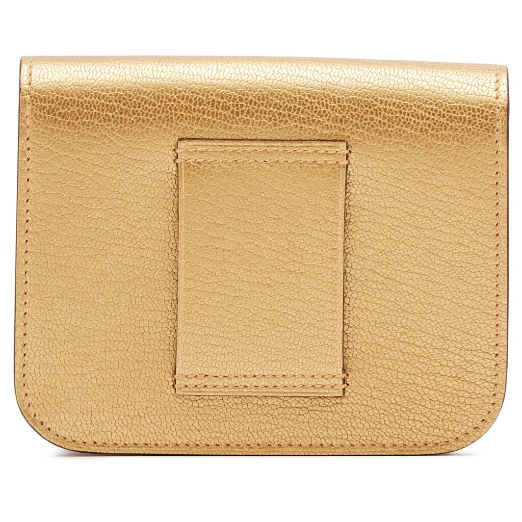 Doré Chèvre Chamkilight Constance Slim Wallet Permabrass Hardware, 2025