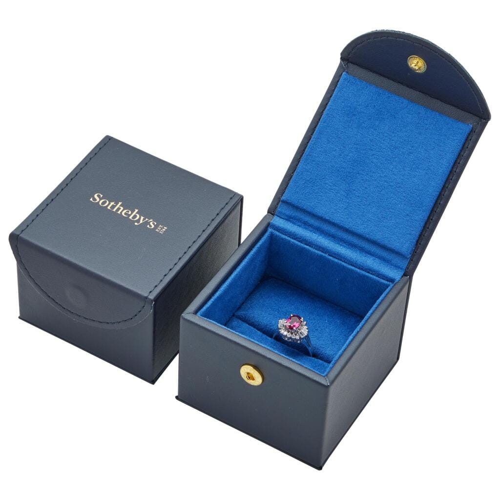 Platinum, 1.10ct Ruby and Diamond Ring