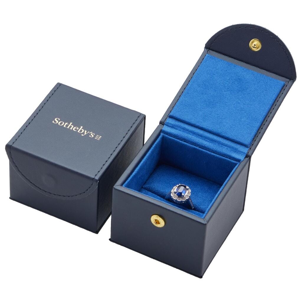 White Gold, 2.10ct Ceylon Royal Blue Sapphire and Diamond Ring