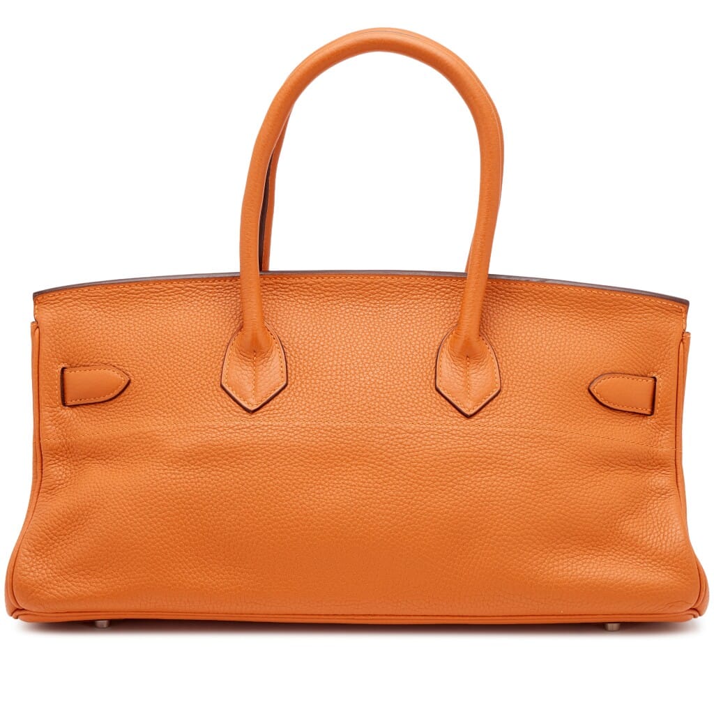 Orange Clemence JPG Shoulder Birkin 42 Palladium Hardware, 2005