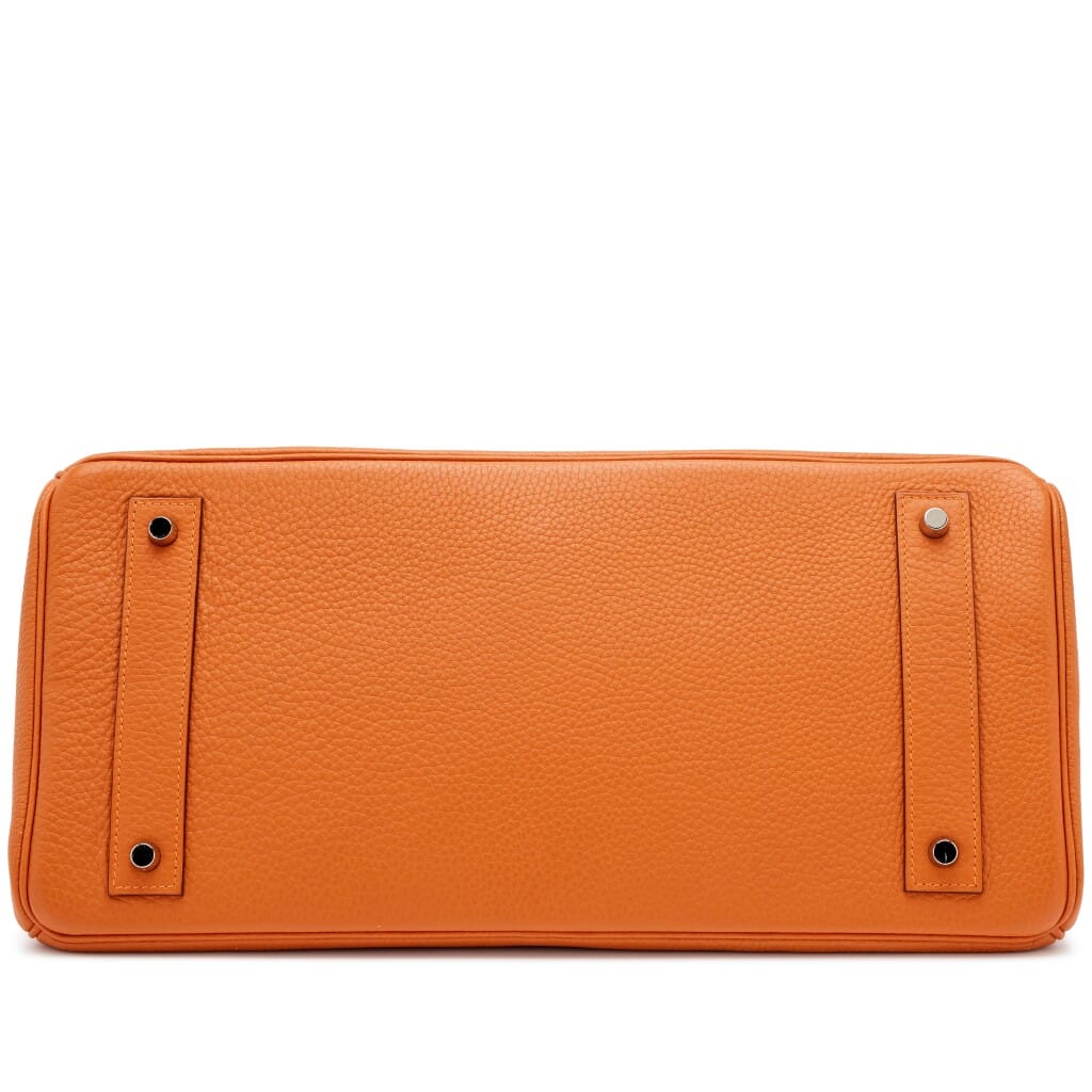 Orange Clemence JPG Shoulder Birkin 42 Palladium Hardware, 2005