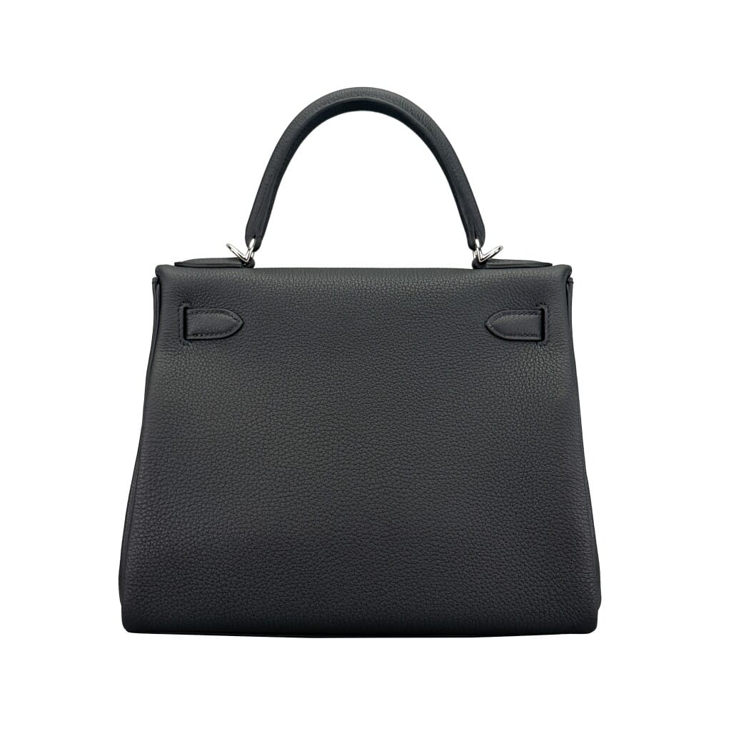 Black Togo Retourne Kelly 28 Palladium Hardware, 2026