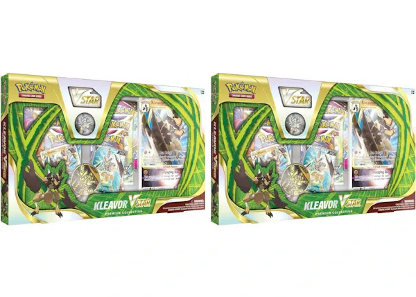 Pokémon TCG Kleavor VSTAR Premium Collection Box 2x Lot