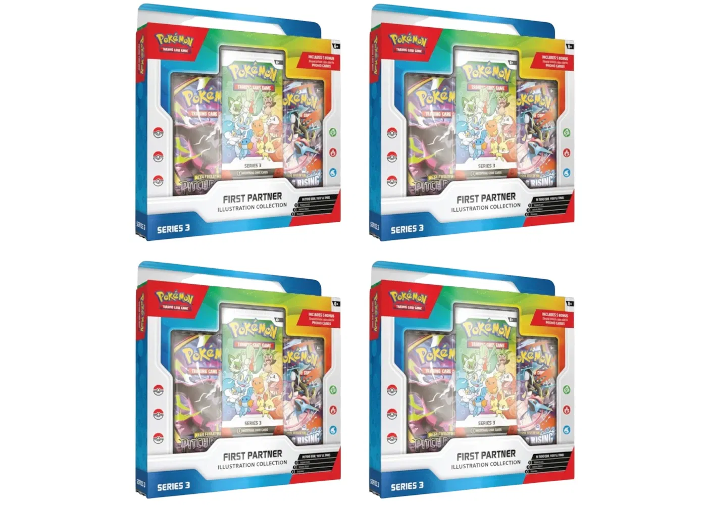 2026 Pokémon First Partner Illustration Collection Series 3 Box 4x Lot