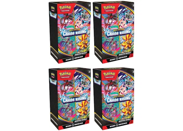 2026 Pokémon Mega Evolution Chaos Rising Booster Bundle 4x Lot