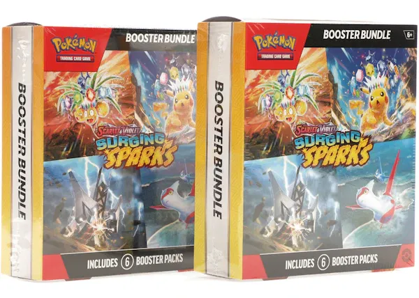 Pokémon Scarlet & Violet Surging Sparks Booster Bundle Box 2x Lot