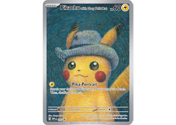 Pokémon TCG x Van Gogh Museum Pikachu with Grey Felt Hat Ungraded