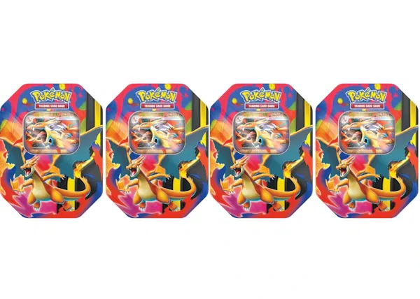 2026 Pokémon Mega Charizard Y ex Tin 4x Lot