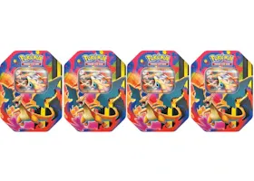 2026 Pokémon Mega Charizard Y ex Tin 4x Lot
