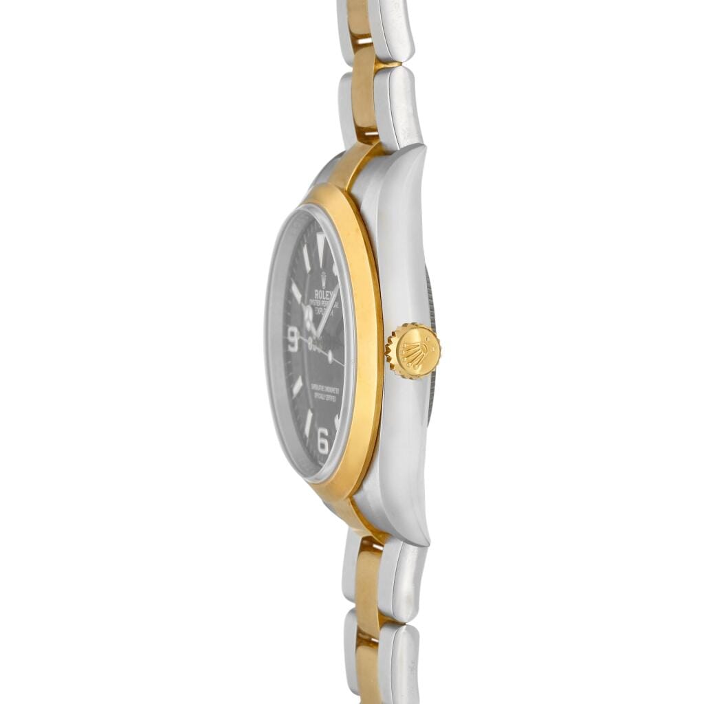Explorer I (Reference 124273). A yellow gold and stainless steel automatic wristwatch with bracelet. Circa 2022
