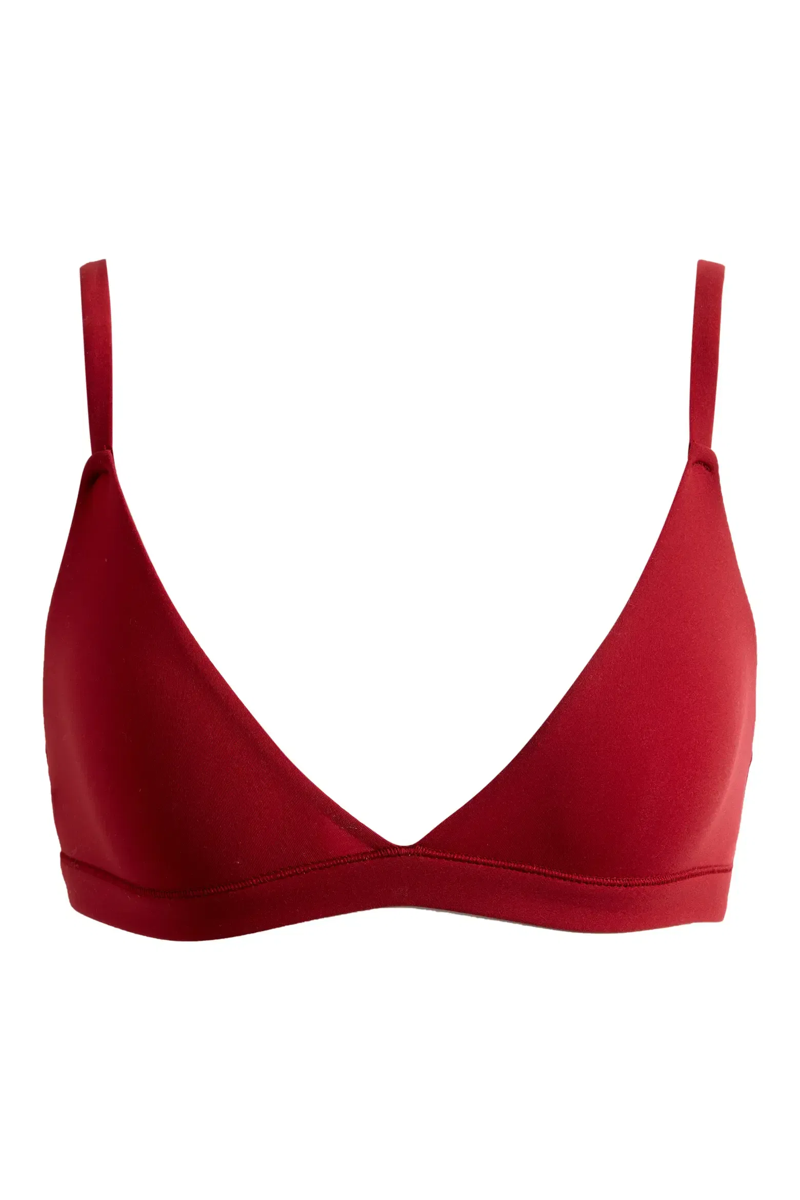 SKIMS Fits Everybody Triangle Bralette Red