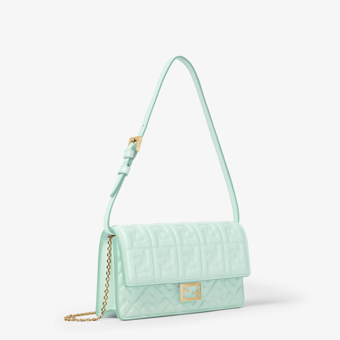 Fendi Light green nappa leather wallet with FF motif