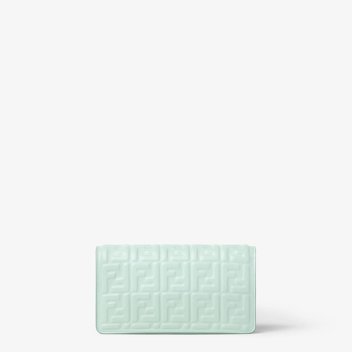 Fendi Light green nappa leather wallet with FF motif