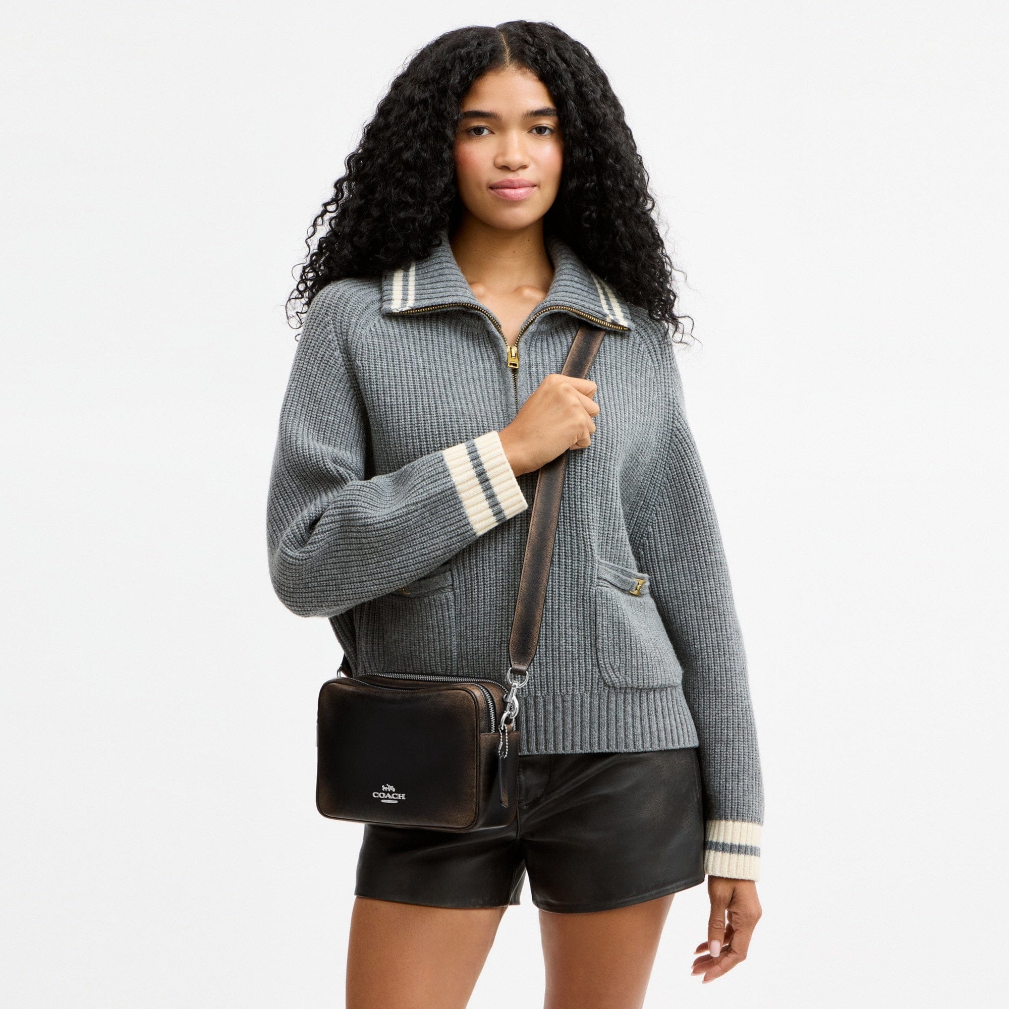 Carey Crossbody Bag In Loved Leather