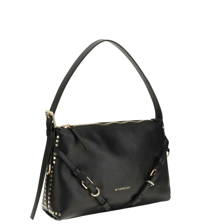 GIVENCHY Black Voyou Medium Shoulder Bag