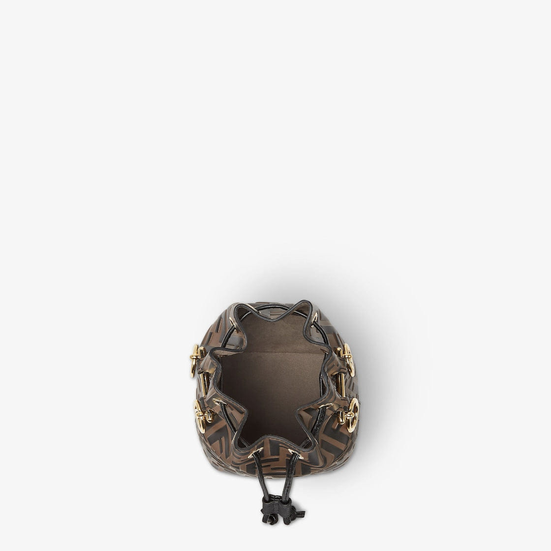Brown leather mini-bag