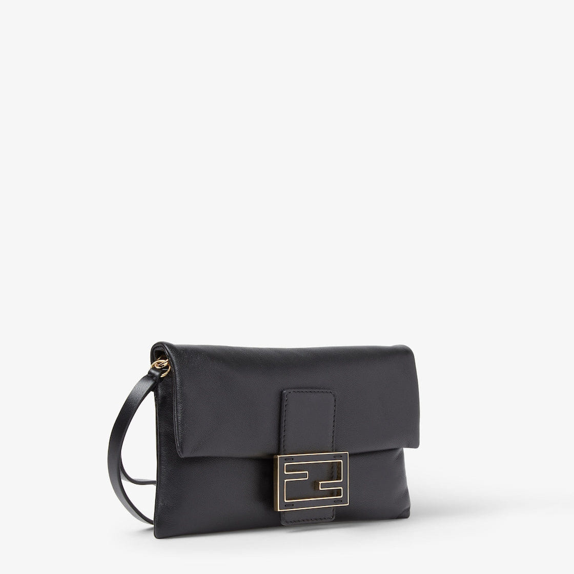 Black nappa leather pochette