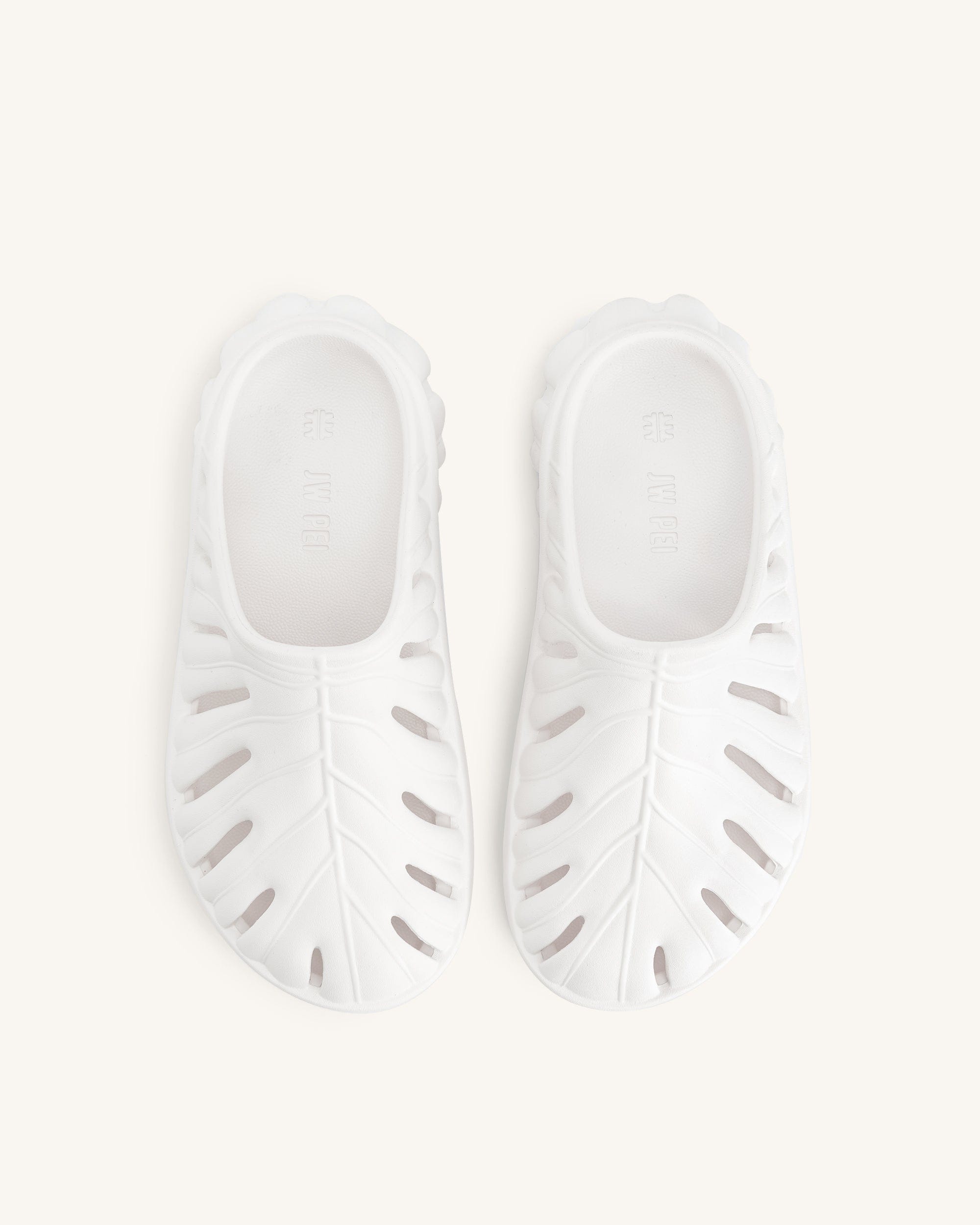 Jw Pei Tara Leaf Platform Clog White