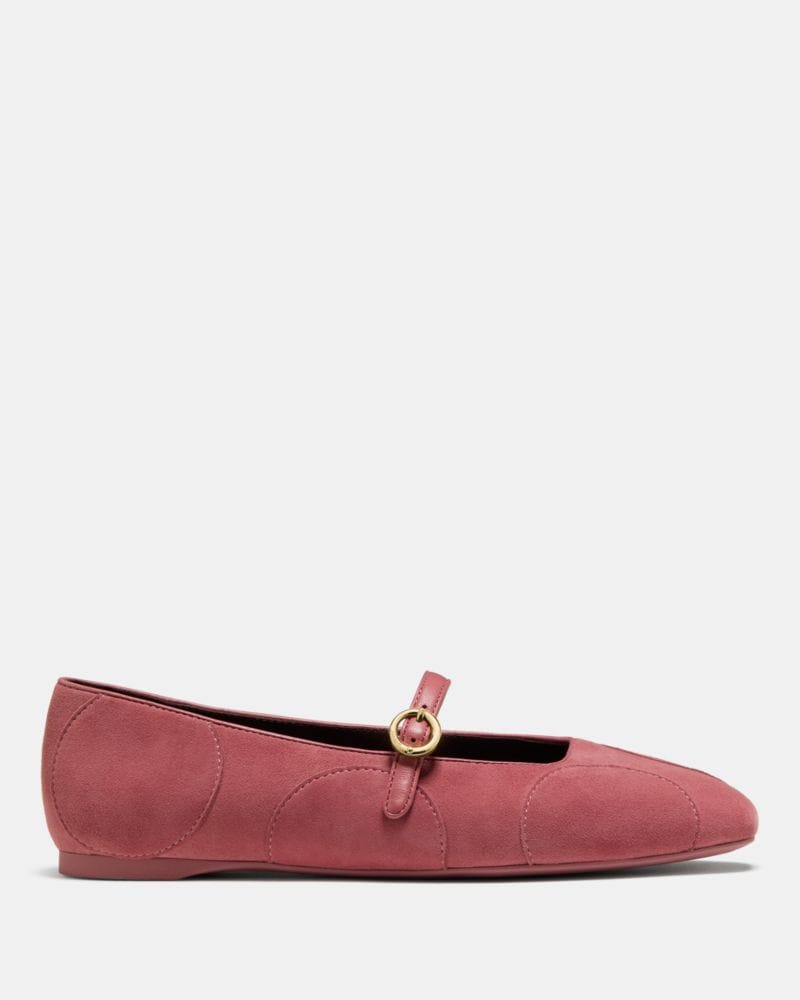 Katespade Halo Mary Jane Flat Pomegranate