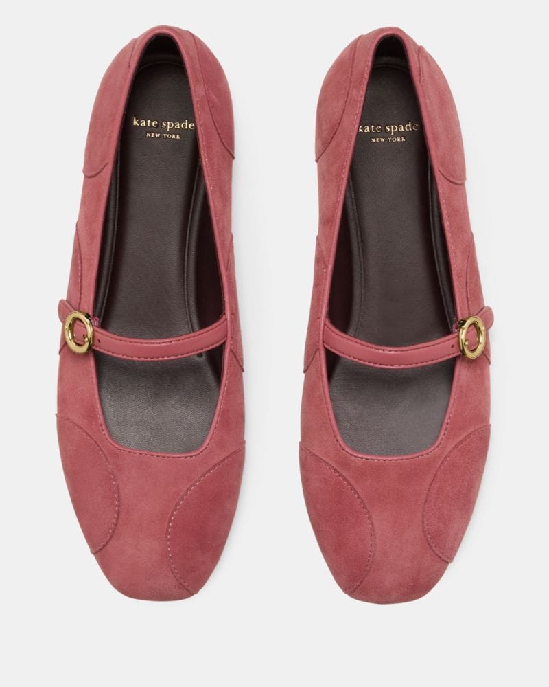 Katespade Halo Mary Jane Flat Pomegranate