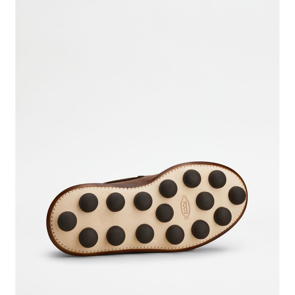 Tods Loafers In Leather Brown Womens