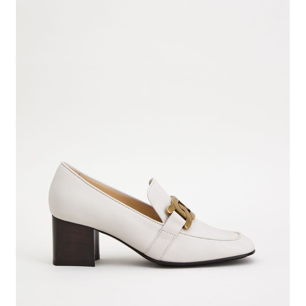 Tods Kate Pumps In Leather White Womens