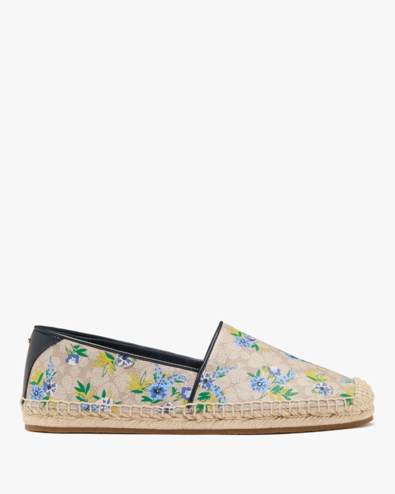 Katespade Gwen Espadrille Flat Dark Beige