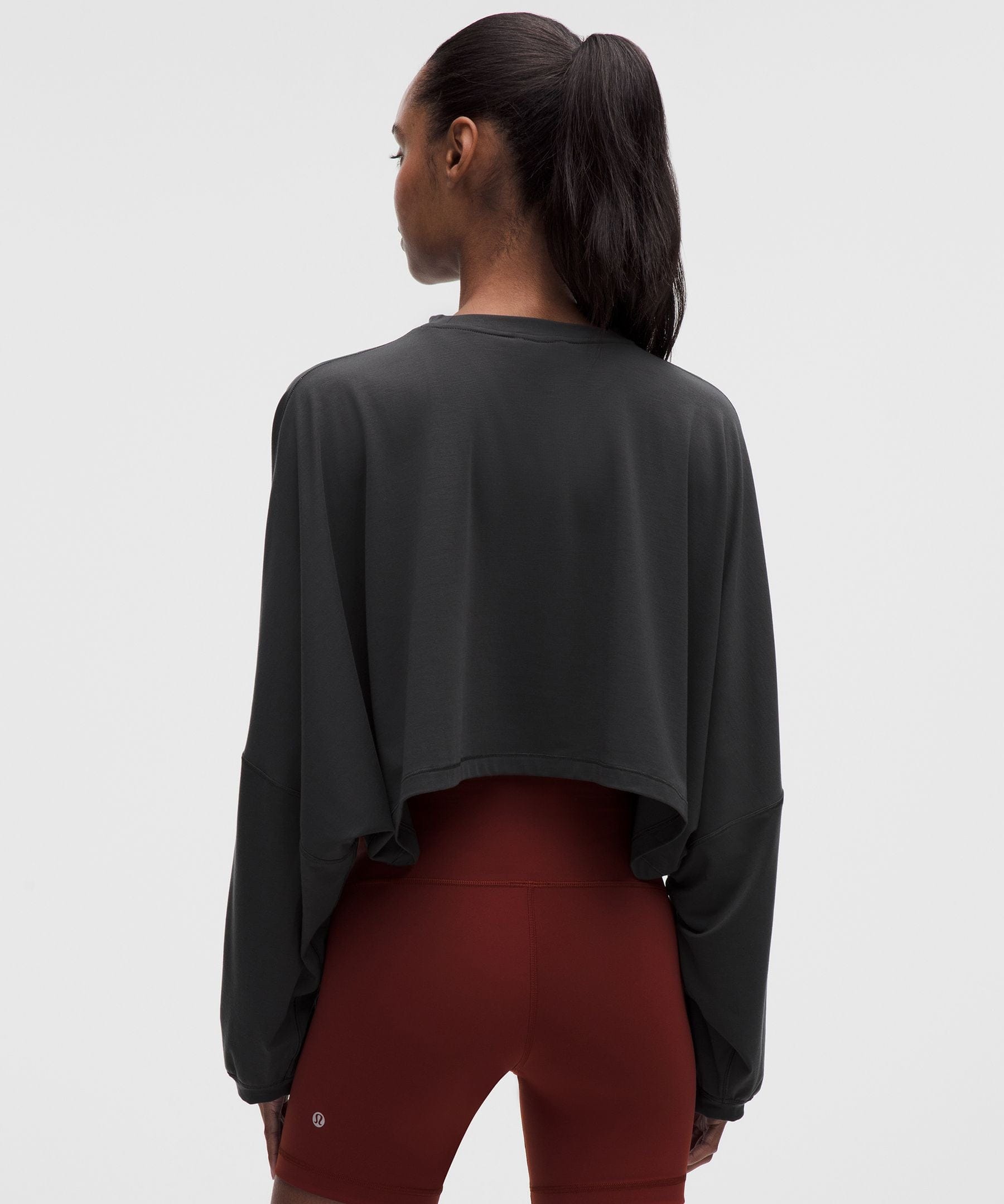 Lululemon Women's EasySet Relaxed-Fit Cropped Long-Sleeve Shirt