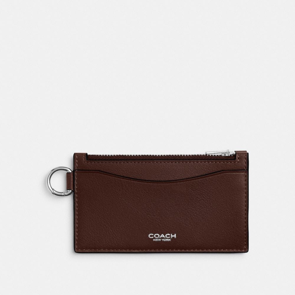 Coach Zip Card Case Maple