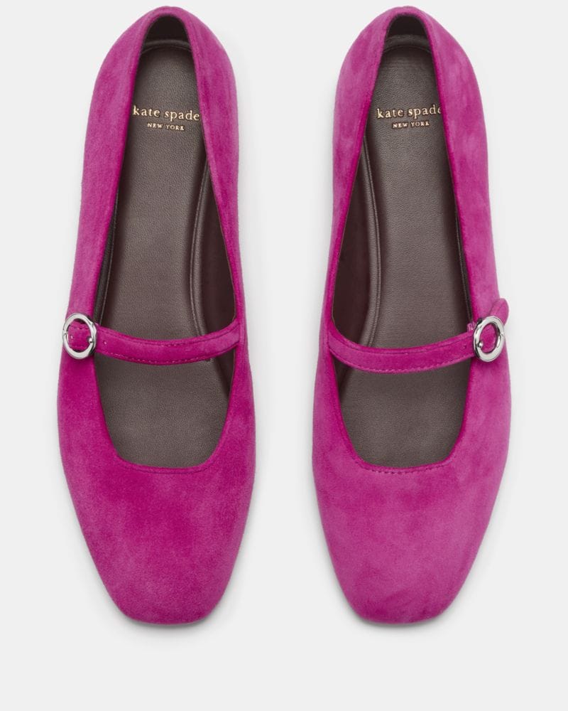 Katespade Halo Mary Jane Flat Beet