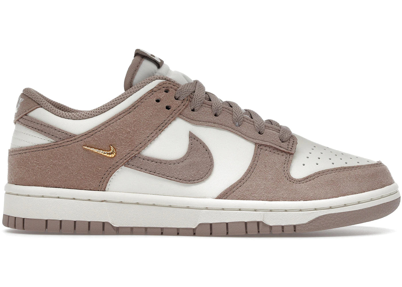 Nike Dunk Low Malt Gold Mini Swoosh Womens