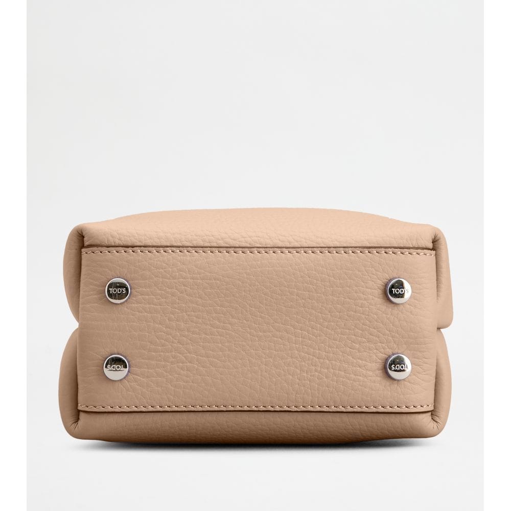 Tods Micro Bag In Leather Pink