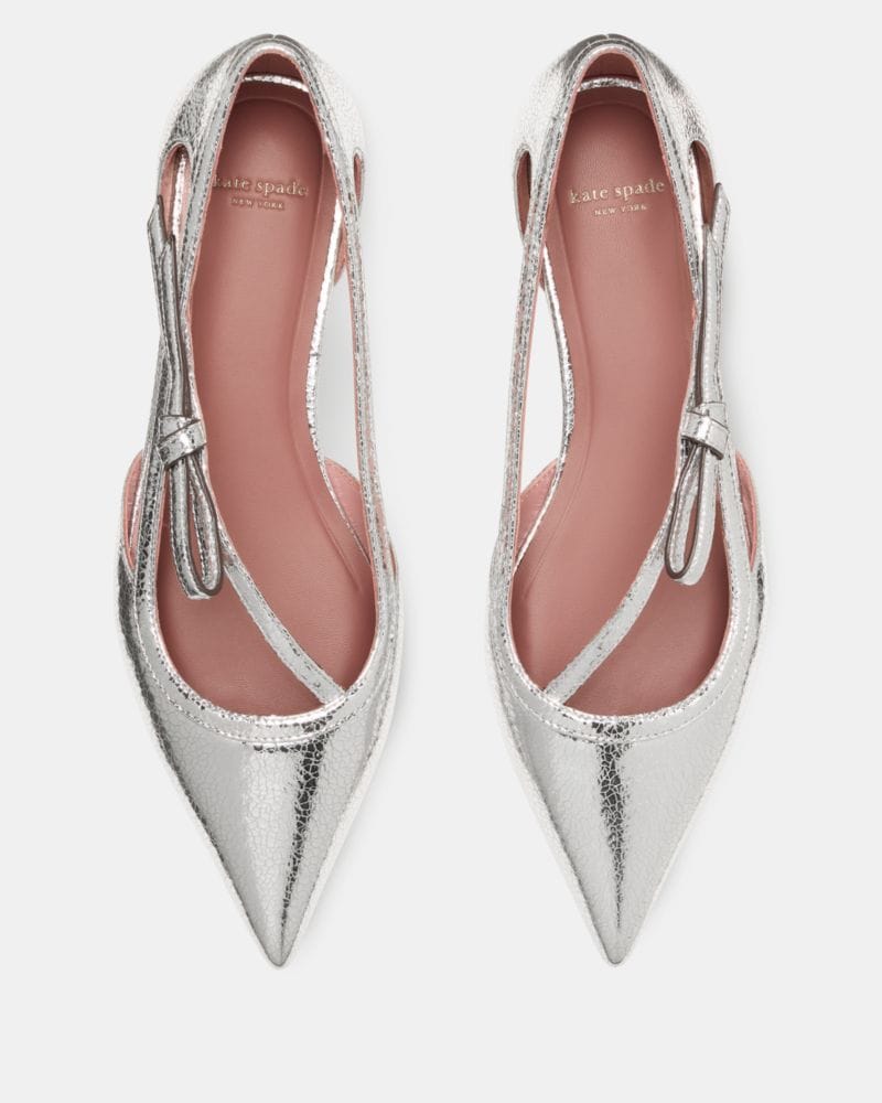 Katespade Loop Flat Silver